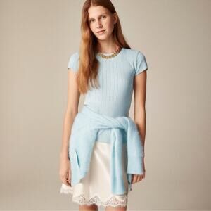 J.Crew Pointelle short-sleeve T-shirt